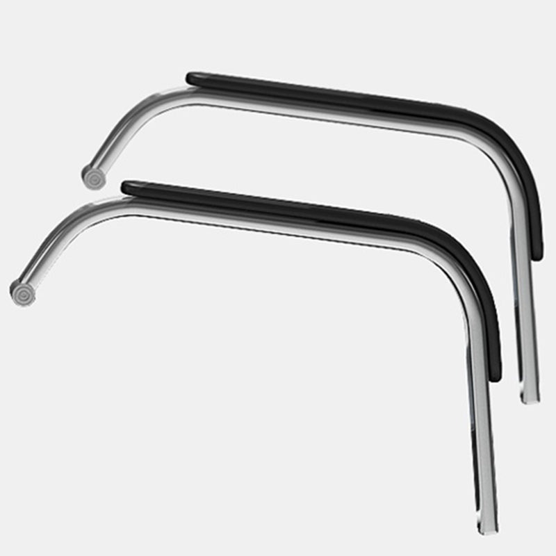 Sedia da ufficio a bracci fissi moderni in pelle senza ruote sedia da scrivania ergonomica