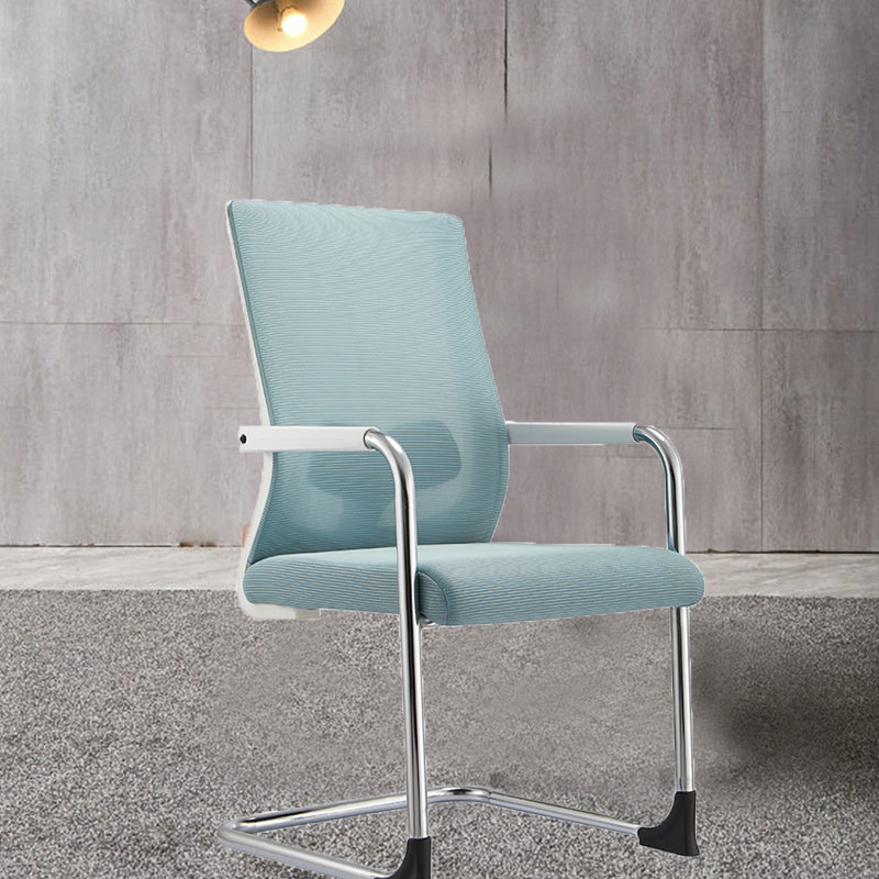 Sedia da ufficio a bracci fissi moderni nessuna sedia da scrivania non angosciante