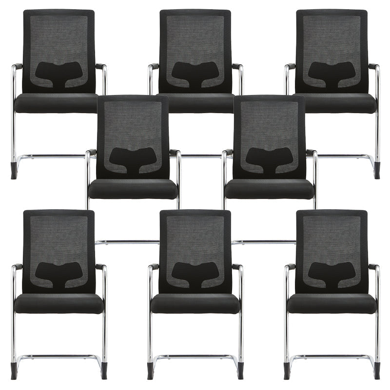 Sedia da ufficio a bracci fissi moderni nessuna sedia da scrivania non angosciante