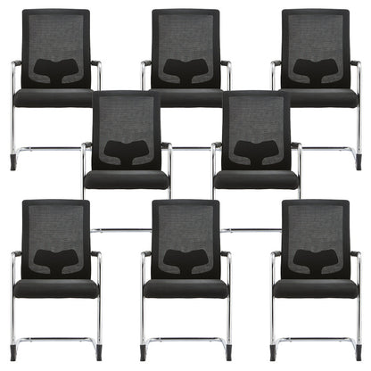 Sedia da ufficio a bracci fissi moderni nessuna sedia da scrivania non angosciante