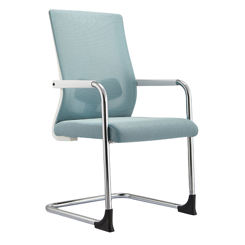 Sedia da ufficio a bracci fissi moderni nessuna sedia da scrivania non angosciante