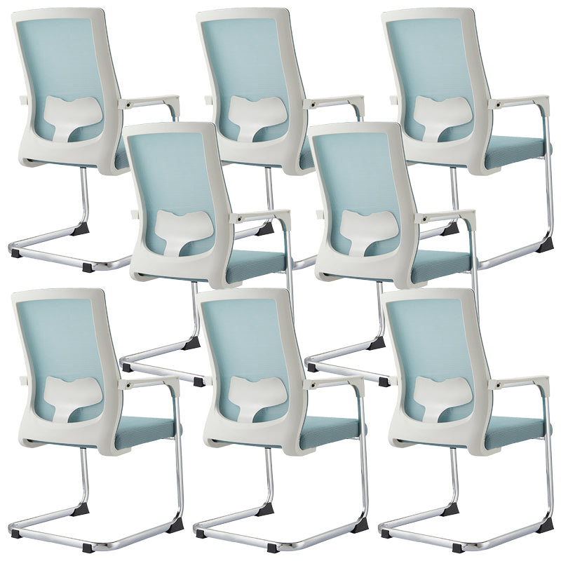 Sedia da ufficio a bracci fissi moderni nessuna sedia da scrivania non angosciante