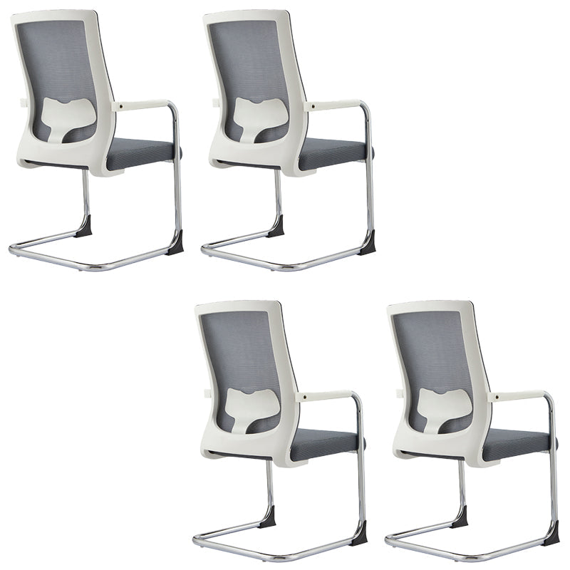 Sedia da ufficio a bracci fissi moderni nessuna sedia da scrivania non angosciante