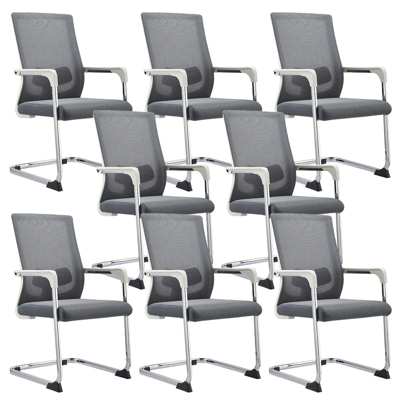 Sedia da ufficio a bracci fissi moderni nessuna sedia da scrivania non angosciante