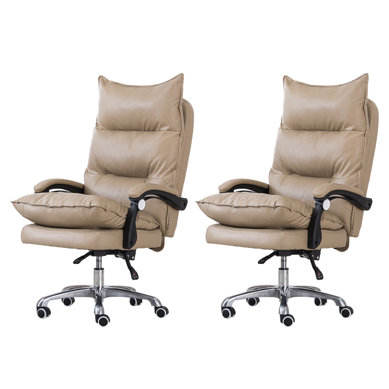 Silla de oficina moderna Mecanismo de inclinación de cuero sin angustia silla de escritorio ergonómico
