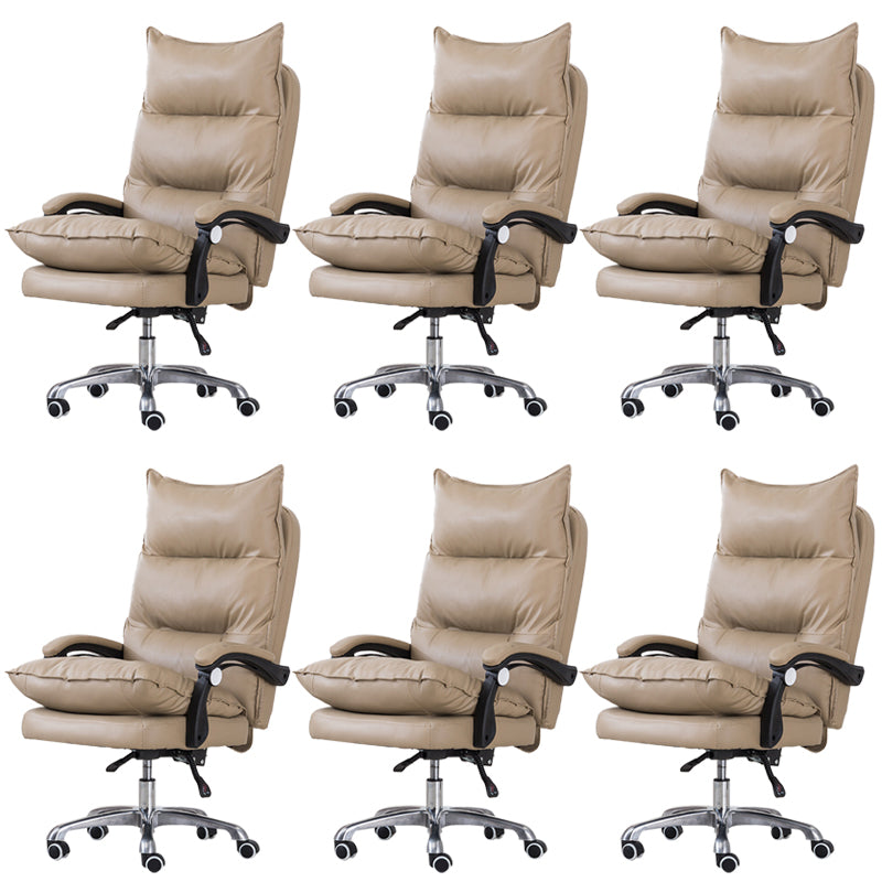 Silla de oficina moderna Mecanismo de inclinación de cuero sin angustia silla de escritorio ergonómico