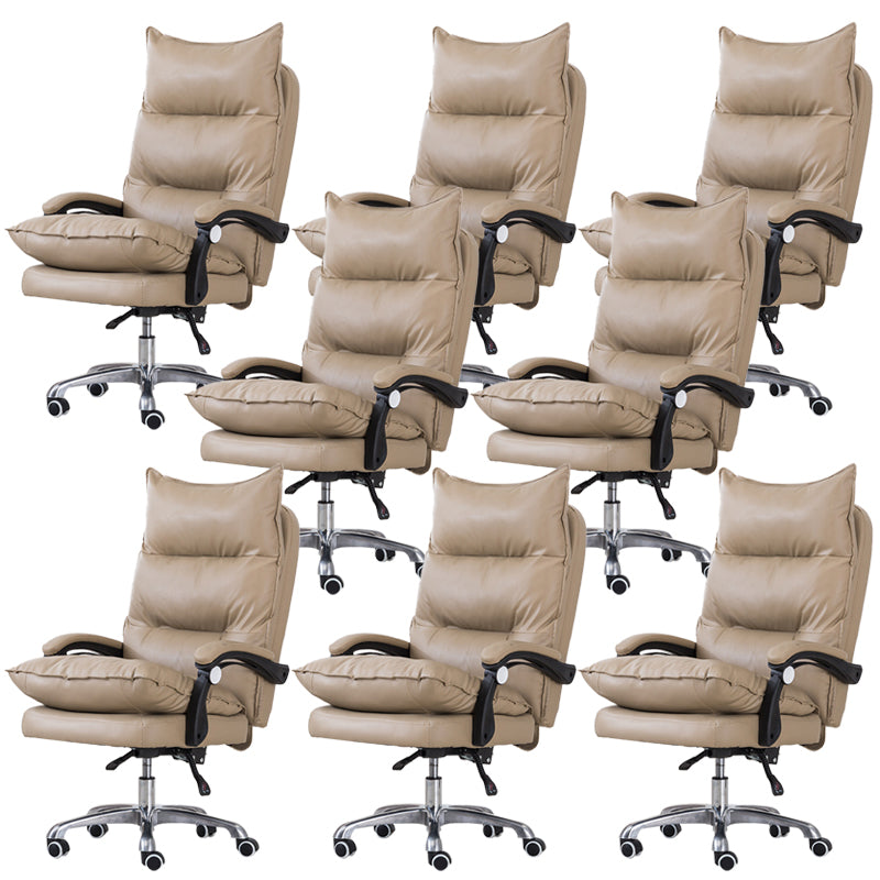 Silla de oficina moderna Mecanismo de inclinación de cuero sin angustia silla de escritorio ergonómico