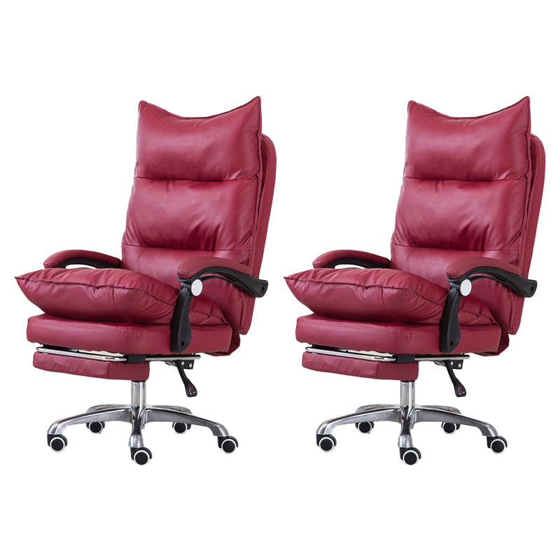 Silla de oficina moderna Mecanismo de inclinación de cuero sin angustia silla de escritorio ergonómico