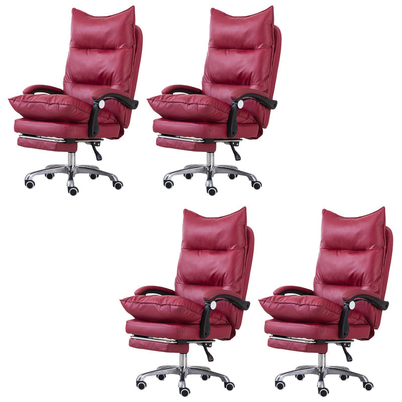 Silla de oficina moderna Mecanismo de inclinación de cuero sin angustia silla de escritorio ergonómico