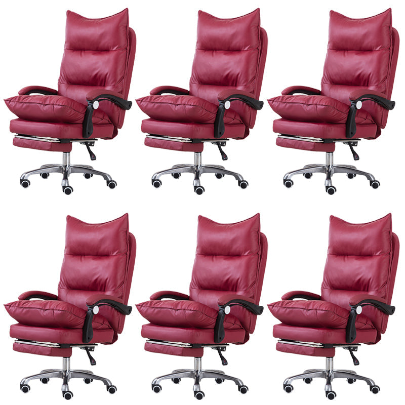 Silla de oficina moderna Mecanismo de inclinación de cuero sin angustia silla de escritorio ergonómico