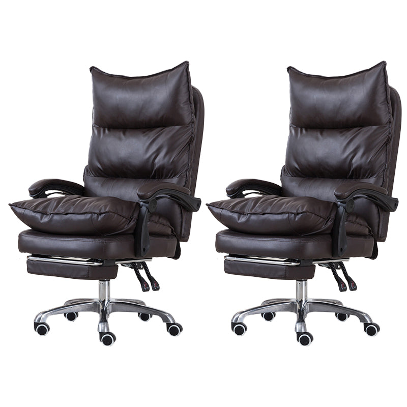 Silla de oficina moderna Mecanismo de inclinación de cuero sin angustia silla de escritorio ergonómico