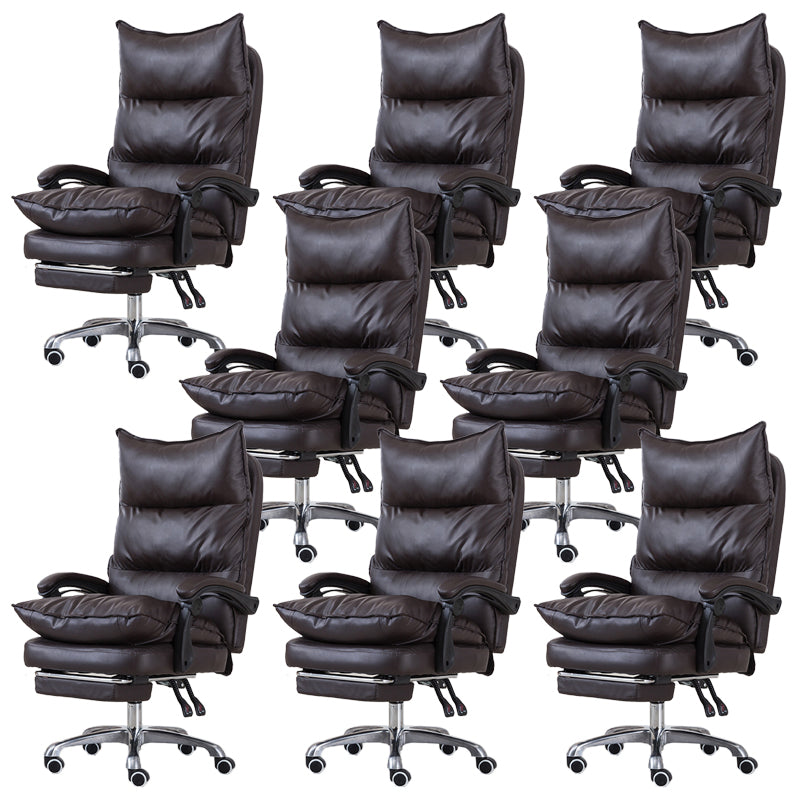 Silla de oficina moderna Mecanismo de inclinación de cuero sin angustia silla de escritorio ergonómico