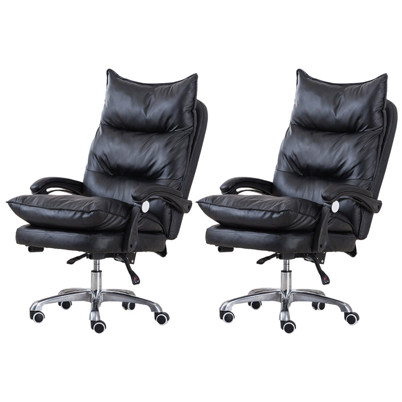 Silla de oficina moderna Mecanismo de inclinación de cuero sin angustia silla de escritorio ergonómico