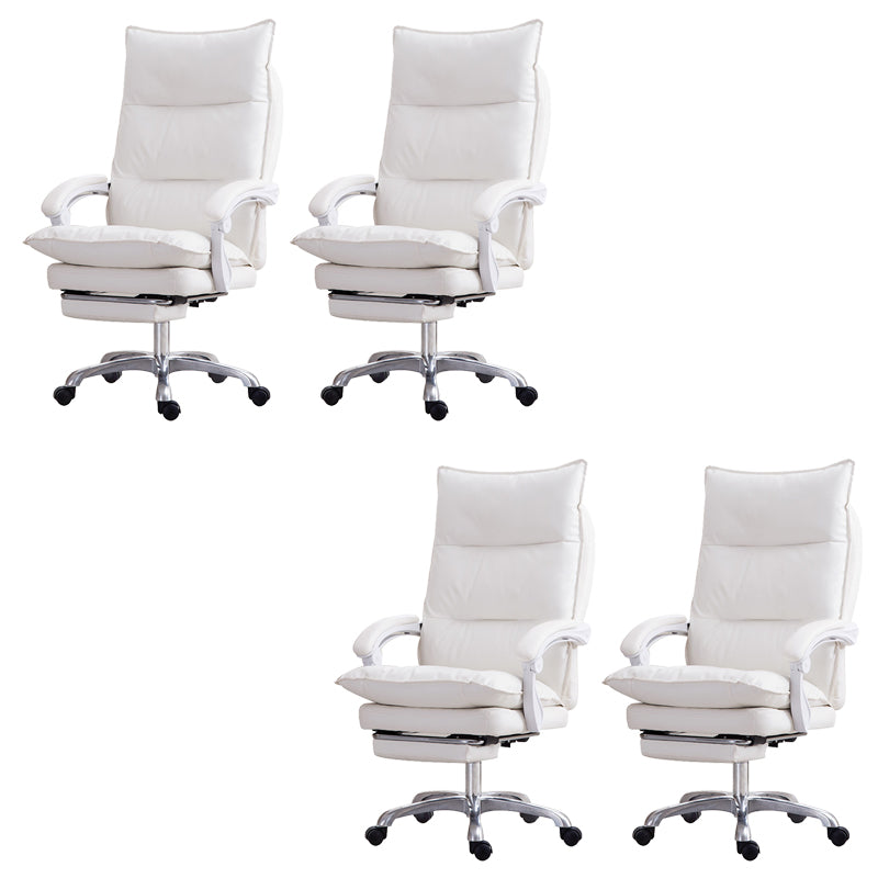 Silla de oficina moderna Mecanismo de inclinación de cuero sin angustia silla de escritorio ergonómico