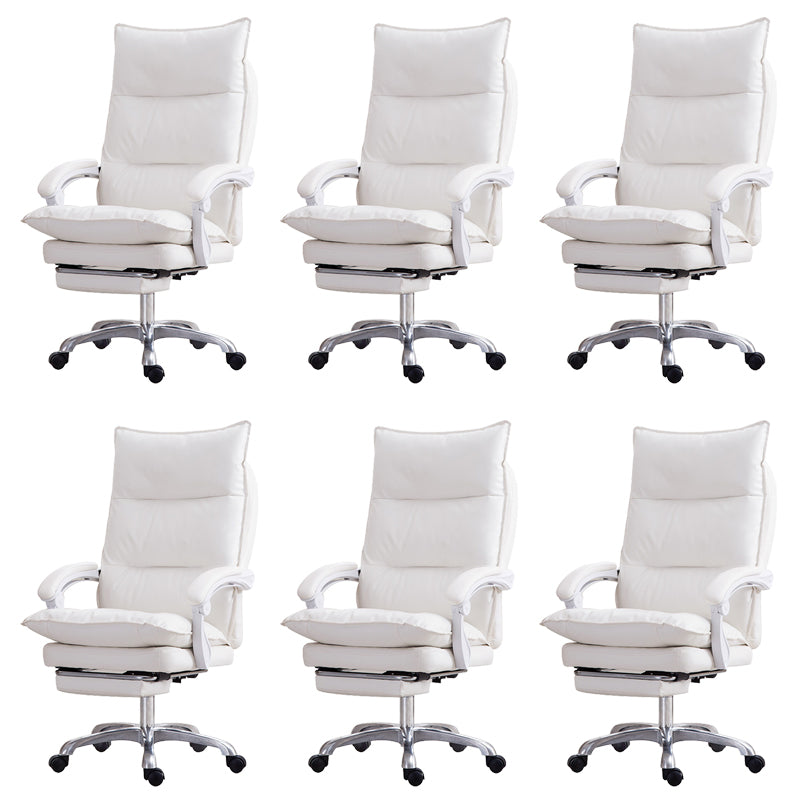 Silla de oficina moderna Mecanismo de inclinación de cuero sin angustia silla de escritorio ergonómico