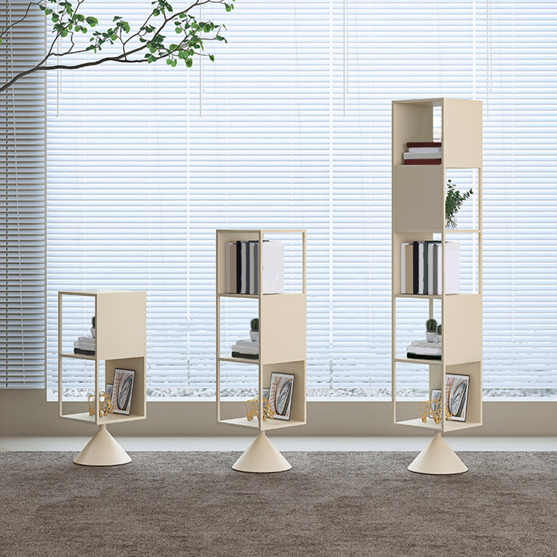 Bibliothèque d'étagère en métal glam