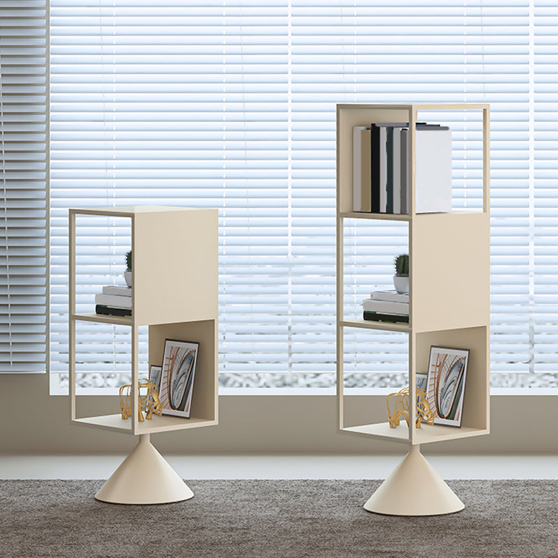 Bibliothèque d'étagère en métal glam