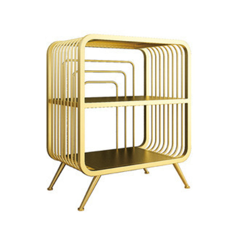 Glam Fermed Shelf Bibling Bookcase Metal Book Shelf pour salle d'étude