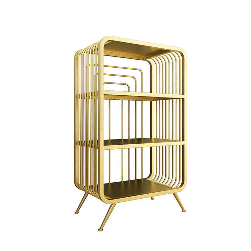 Glam Fermed Shelf Bibling Bookcase Metal Book Shelf pour salle d'étude