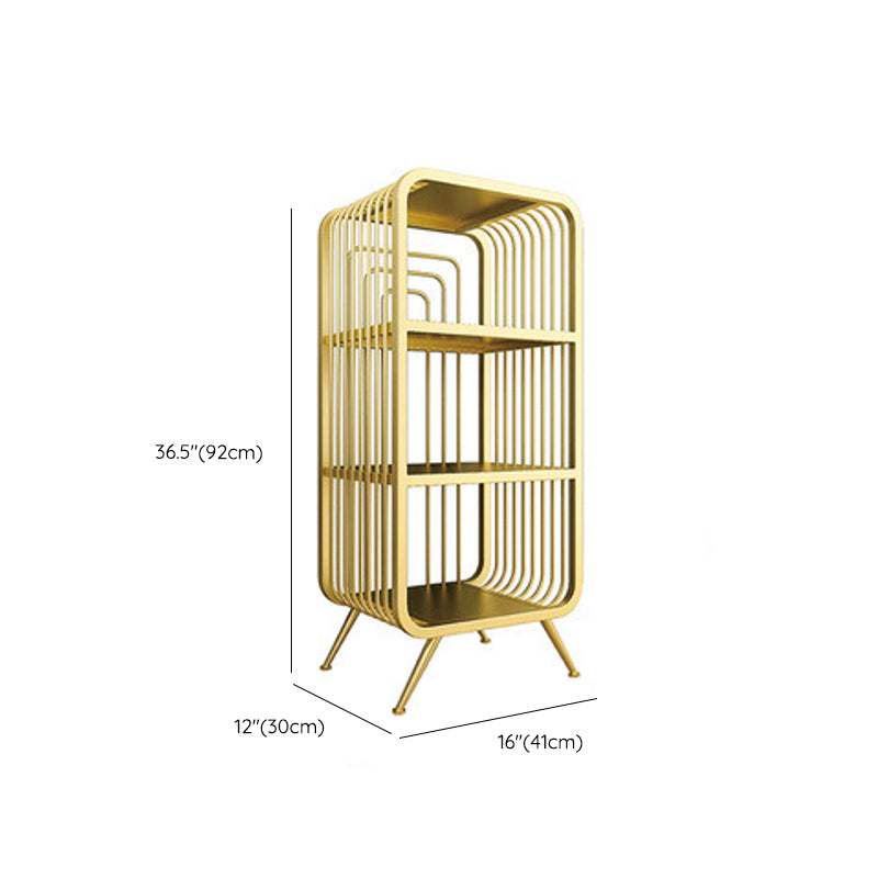 Glam Fermed Shelf Bibling Bookcase Metal Book Shelf pour salle d'étude