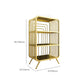 Glam Fermed Shelf Bibling Bookcase Metal Book Shelf pour salle d'étude