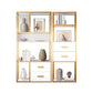 Glam Shelf Bookcase Metal Open Back Bookshelf for Study Room Clearhalo 'Bookcases' 'furn' 'furn_bookcases' 'Furniture' 'Office Furniture' 7067280