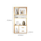 Glam Shelf Bookcase Metal Open Back Bookshelf for Study Room Clearhalo 'Bookcases' 'furn' 'furn_bookcases' 'Furniture' 'Office Furniture' 7067284