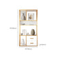Glam Shelf Bookcase Metal Open Back Bookshelf for Study Room Clearhalo 'Bookcases' 'furn' 'furn_bookcases' 'Furniture' 'Office Furniture' 7067286