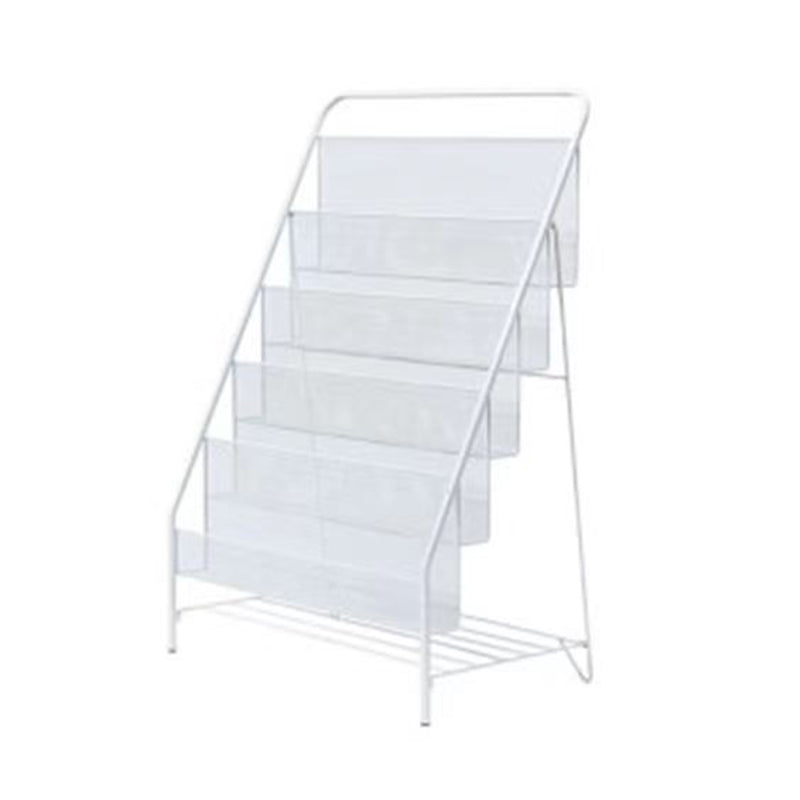 Bibliothèque d'étagère Glam Fermed Back Metal Book Shelf pour salle d'étude