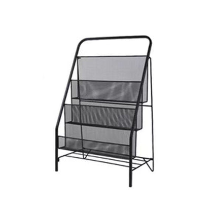 Bibliothèque d'étagère Glam Fermed Back Metal Book Shelf pour salle d'étude