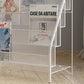 Bibliothèque d'étagère Glam Fermed Back Metal Book Shelf pour salle d'étude