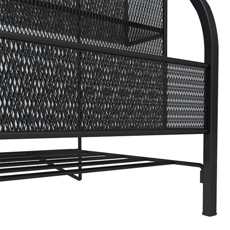 Bibliothèque d'étagère Glam Fermed Back Metal Book Shelf pour salle d'étude