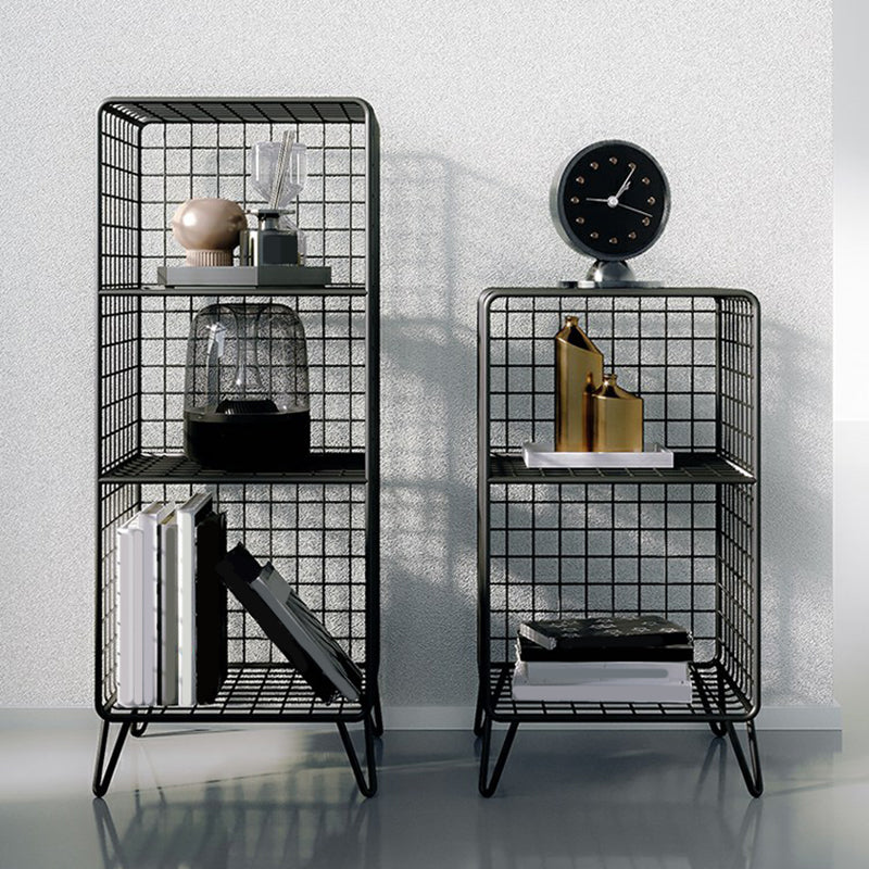 Glam Shelf Bookcase Metal Closed Back Book Shelf for Home Office Clearhalo 'Bookcases' 'furn' 'furn_bookcases' 'Furniture' 'Office Furniture' 7067311