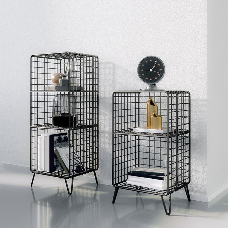 Glam Shelf Bookcase Metal Closed Back Book Shelf for Home Office Clearhalo 'Bookcases' 'furn' 'furn_bookcases' 'Furniture' 'Office Furniture' 7067313