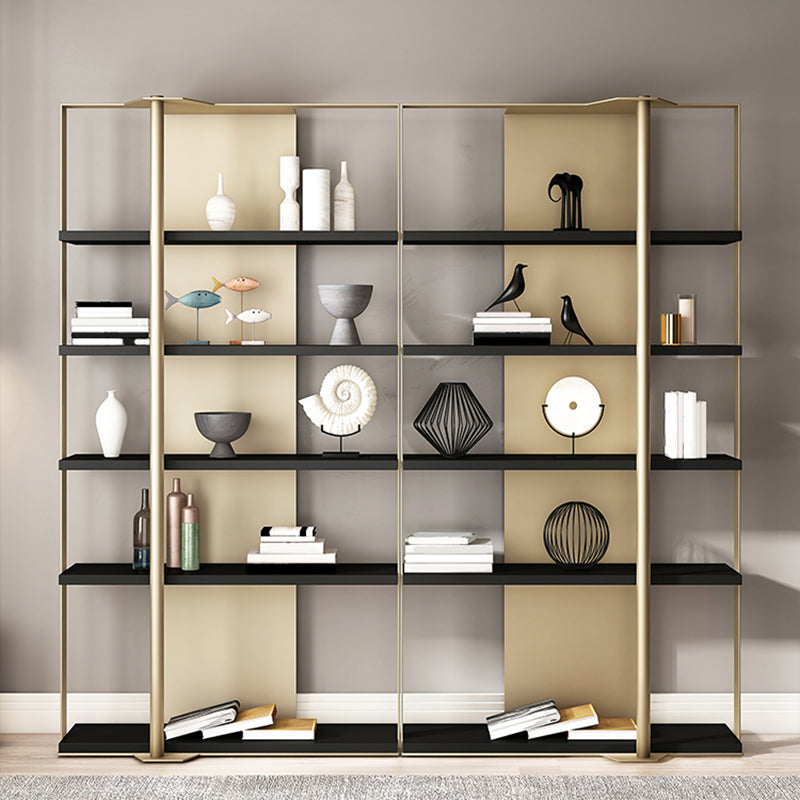 Glam Open Back Shelf Bookcase Metal Book Shelf for Study Room Clearhalo 'Bookcases' 'furn' 'furn_bookcases' 'Furniture' 'Office Furniture' 7067324