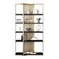 Glam Open Back Shelf Bookcase Metal Book Shelf for Study Room Black-Gold Clearhalo 'Bookcases' 'furn' 'furn_bookcases' 'Furniture' 'Office Furniture' 7067325
