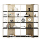 Glam Open Back Shelf Bookcase Metal Book Shelf for Study Room Clearhalo 'Bookcases' 'furn' 'furn_bookcases' 'Furniture' 'Office Furniture' 7067330