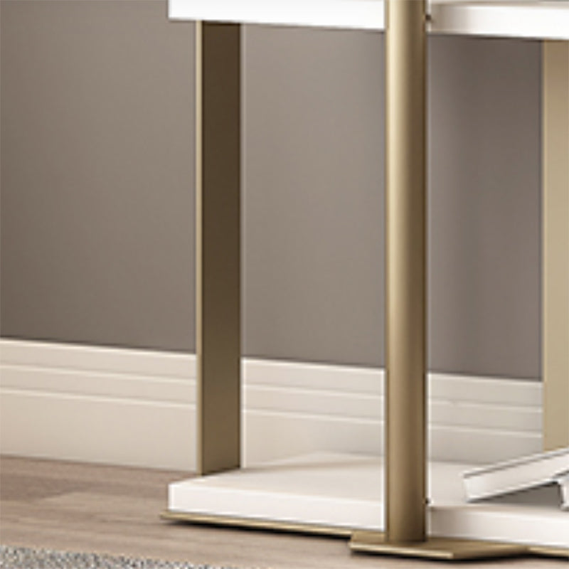 Glam Open Back Shelf Bookcase Metal Book Shelf for Study Room Clearhalo 'Bookcases' 'furn' 'furn_bookcases' 'Furniture' 'Office Furniture' 7067332