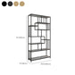 Glam Shelf Bookcase Open Back Metal Book Shelf for Study Room Clearhalo 'Bookcases' 'furn' 'furn_bookcases' 'Furniture' 'Office Furniture' 7067378
