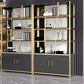 Glam Open Back Shelf Bookcase Metal Book Shelf for Home Office Clearhalo 'Bookcases' 'furn' 'furn_bookcases' 'Furniture' 'Office Furniture' 7067386