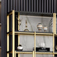 Glam Open Back Shelf Bookcase Metal Book Shelf for Home Office Clearhalo 'Bookcases' 'furn' 'furn_bookcases' 'Furniture' 'Office Furniture' 7067389