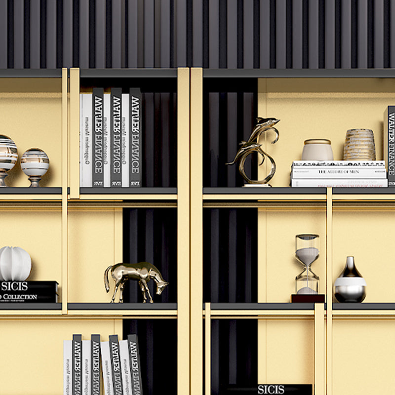 Glam Open Back Shelf Bookcase Metal Book Shelf for Home Office Clearhalo 'Bookcases' 'furn' 'furn_bookcases' 'Furniture' 'Office Furniture' 7067391