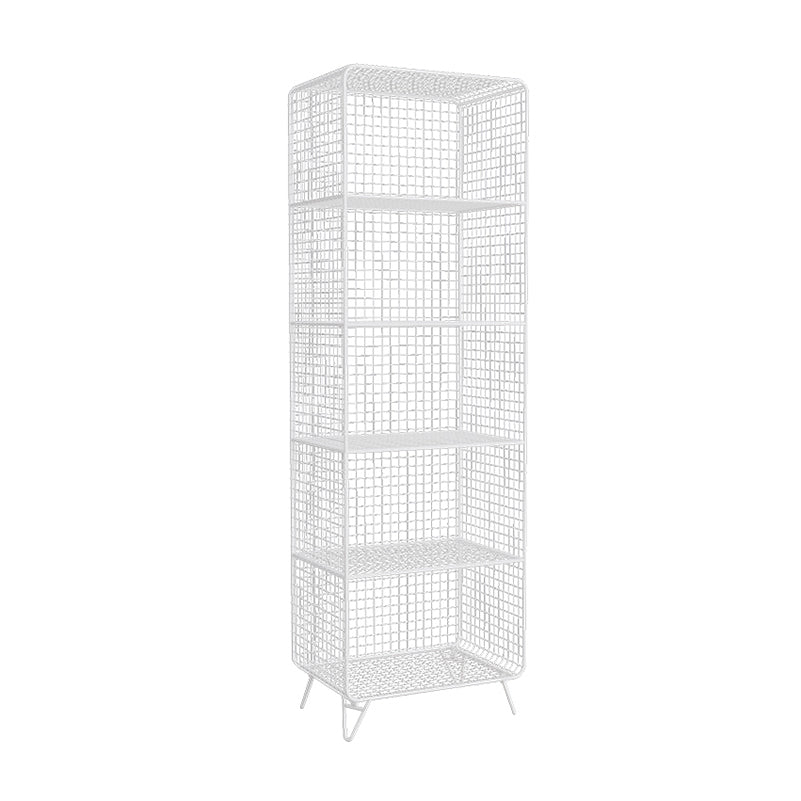 Bibliothèque d'étagère glamour fermé étagère de livre en métal pour le bureau à domicile