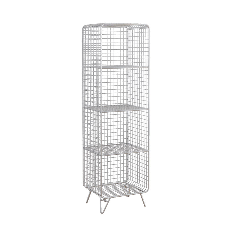 Bibliothèque d'étagère glamour fermé étagère de livre en métal pour le bureau à domicile