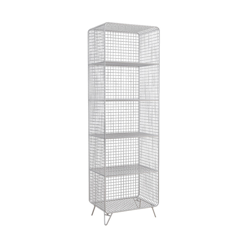 Bibliothèque d'étagère glamour fermé étagère de livre en métal pour le bureau à domicile