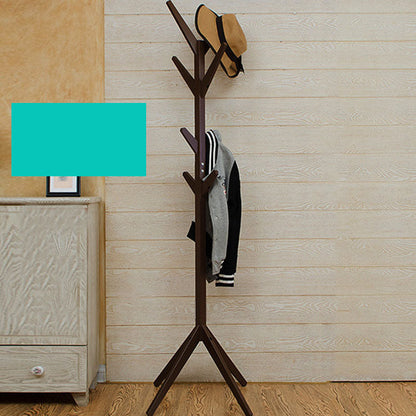 Stand contemporaneo Serall semplice in legno Stand da sala indipendente con un gancio