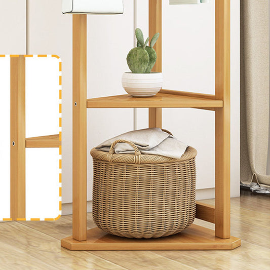 Rastrellino moderno di ingressi in legno con 4 ganci con 4 ganci