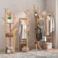 Contemporary Wood Entry Hall Tree Standing Coat Rack with Hooks Clearhalo 'Entry & Mudroom Furniture' 'furn' 'furn_hall_tree_coat_racks' 'Furniture' 'Hall Trees & Coat Racks' 'hall_tree_coat_racks' 7067620