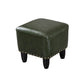 Leather Standard Stool Modern Style Simple Household Square Footstool Green 1 Piece Clearhalo 'furn' 'furn_ottomans_poufs' 'Furniture' 'Living Room Furniture' 'Ottomans & Poufs' 'ottomans_poufs' 7067680