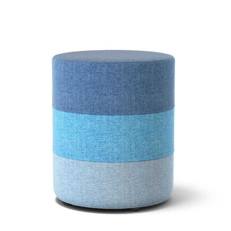 Solid Color Fabric Standard Stool Modern Style Simple Household Footstool Clearhalo 'furn' 'furn_ottomans_poufs' 'Furniture' 'Living Room Furniture' 'Ottomans & Poufs' 'ottomans_poufs' 7067700